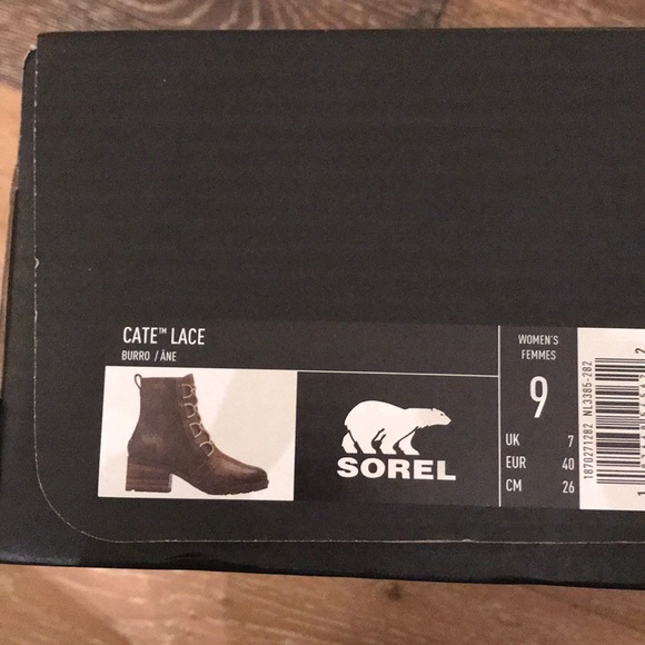 New Sorel Cate Lace Booties in Burro - Picture 8 of 8